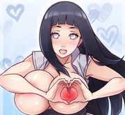 Hinata Hyuga Hentai shows her naked big tits