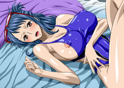 Tashigi in swimsuit showing naked tits hentai