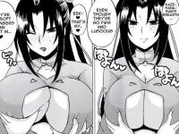 Minato touching Kazehana big tits cleavage