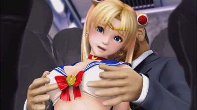 Usagi nipple twist by molester on train