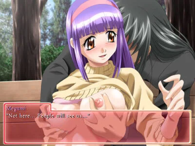 Idols Galore hentai, groping idols tits in public