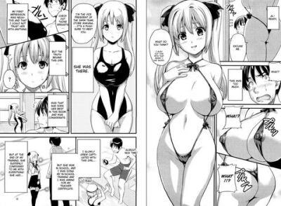 busty newlywed schoolgirl in sling bikini hentai manga