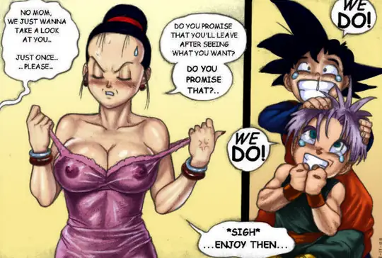 Chichi showing tits in kamehasutra hentai