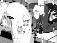 Bent over Mio covering her pussy in front of Mugi