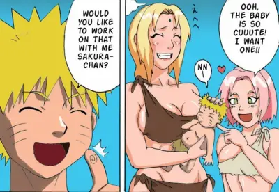 tsunade got pregnant on deserted island