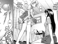 Crossdressing brother masturbating in front of his sister