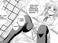 Sitting sister showing upskirt panties in stockings talking about masturbating to her brother